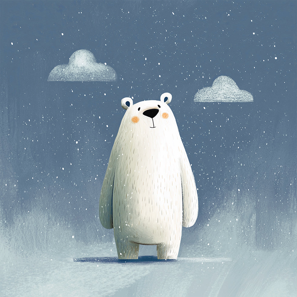 Happy polar bear no 02 Poster