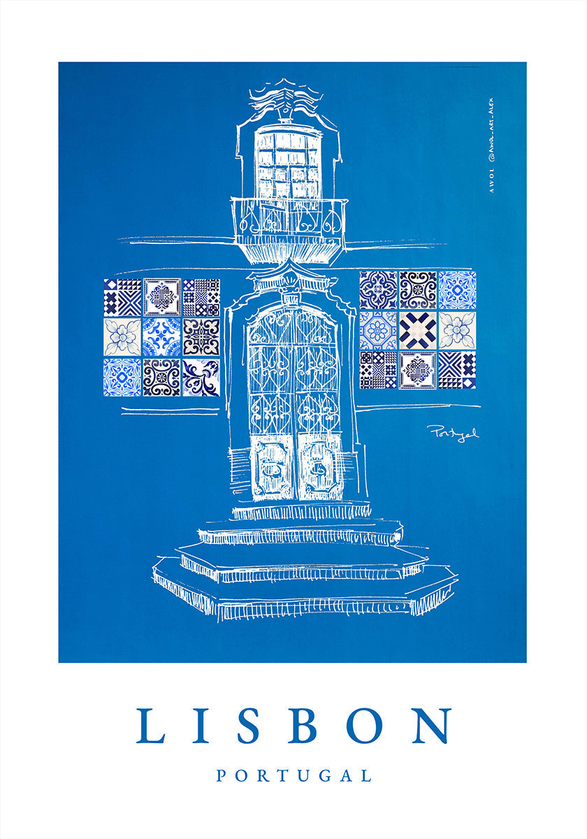Lisbon Windows, Doorway &amp; Patterns Poster