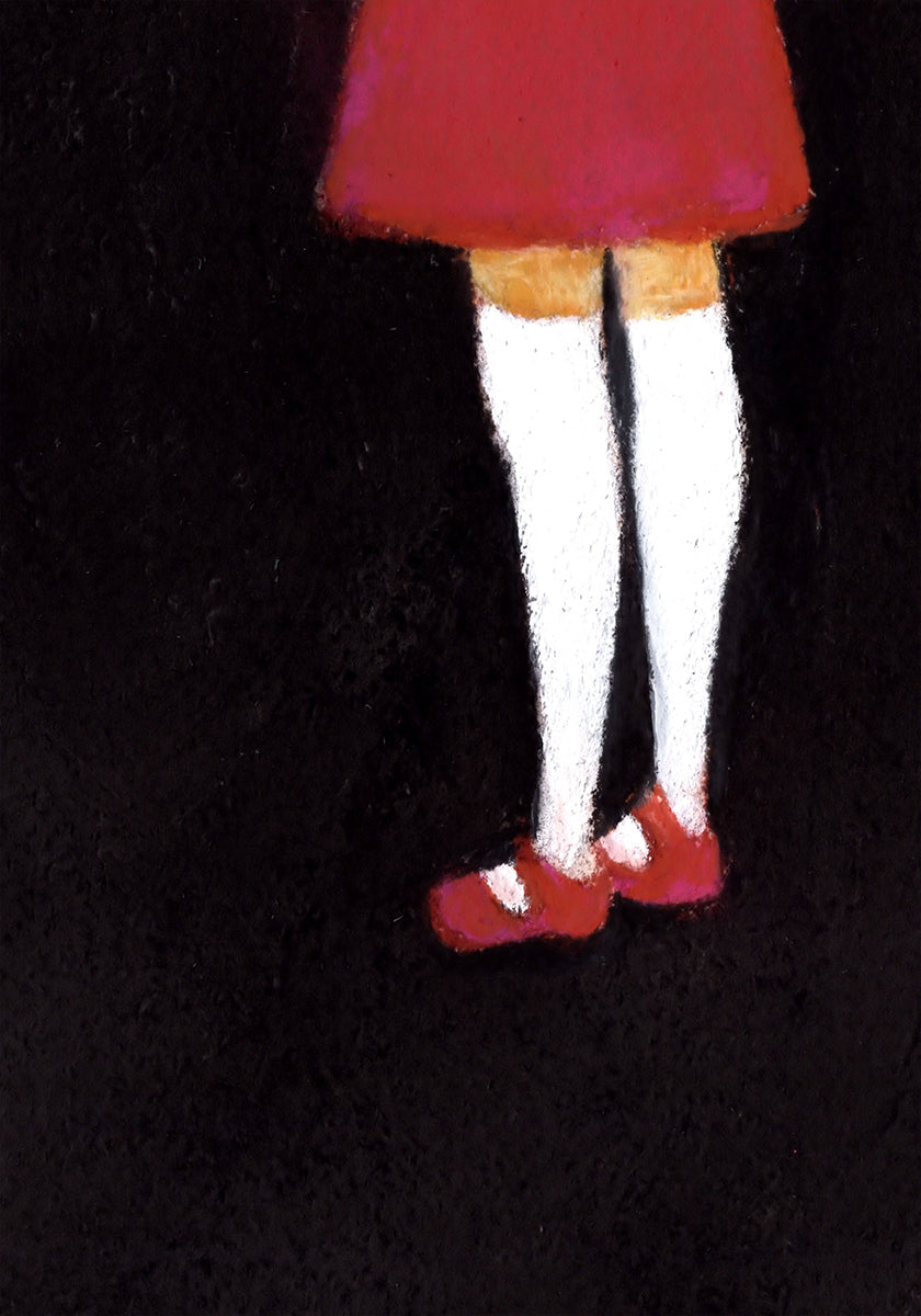 Girl With White Knee High Socks Poster