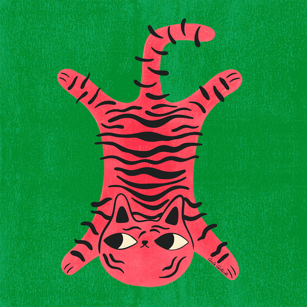 Cat Rug Poster