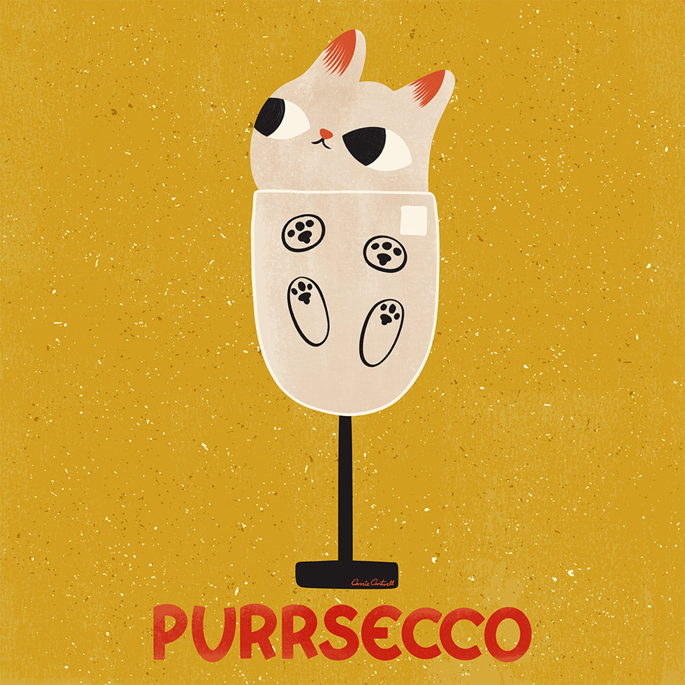 Purrsecco Poster