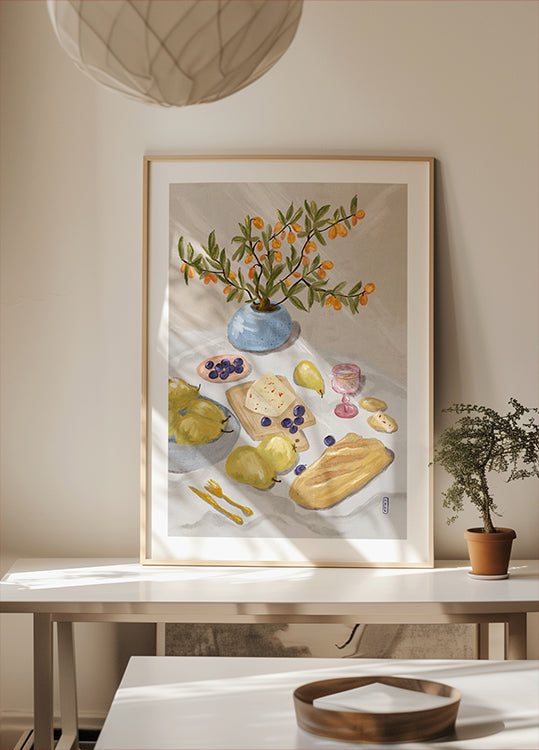 Gin and Tonic In the Afternoon Sun Illustration Poster