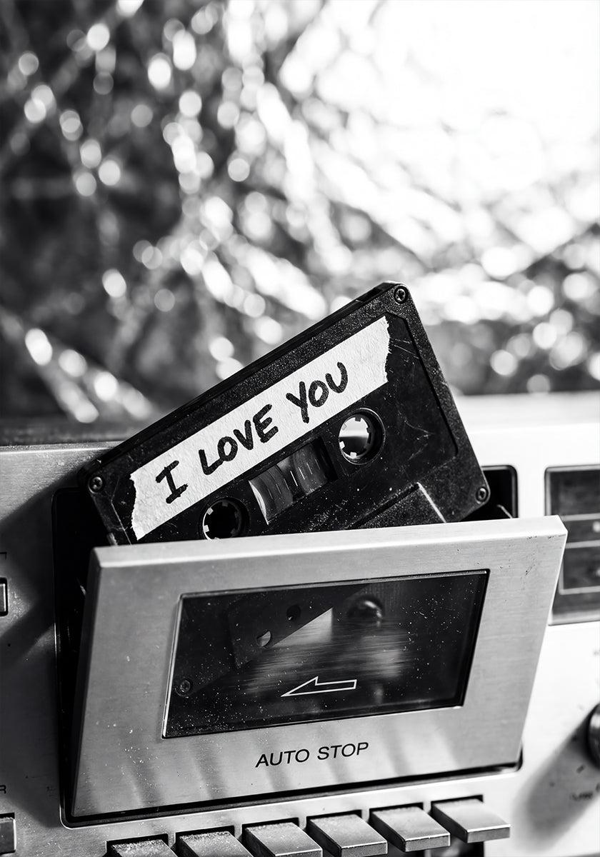 I Love You Cassette Poster