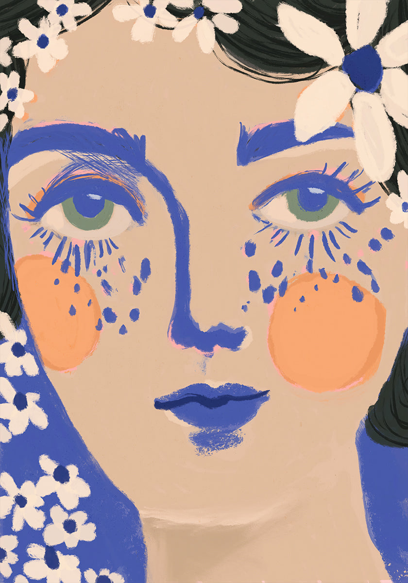 Blue Bloom Poster