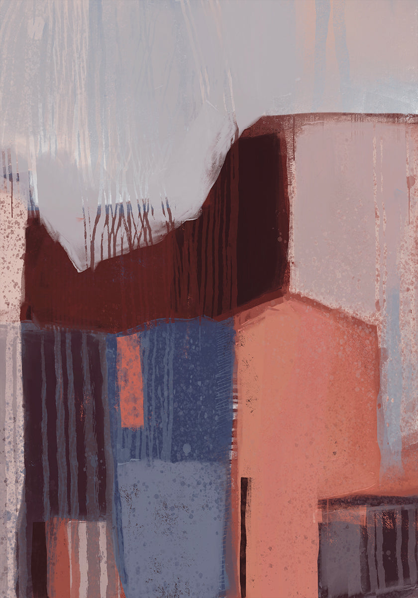 Abstract Urban Forms Poster