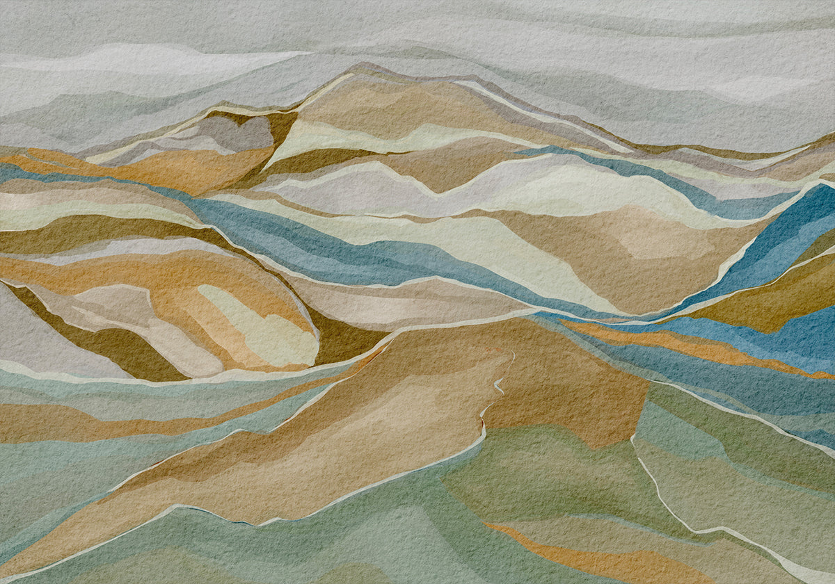 mountain range Poster