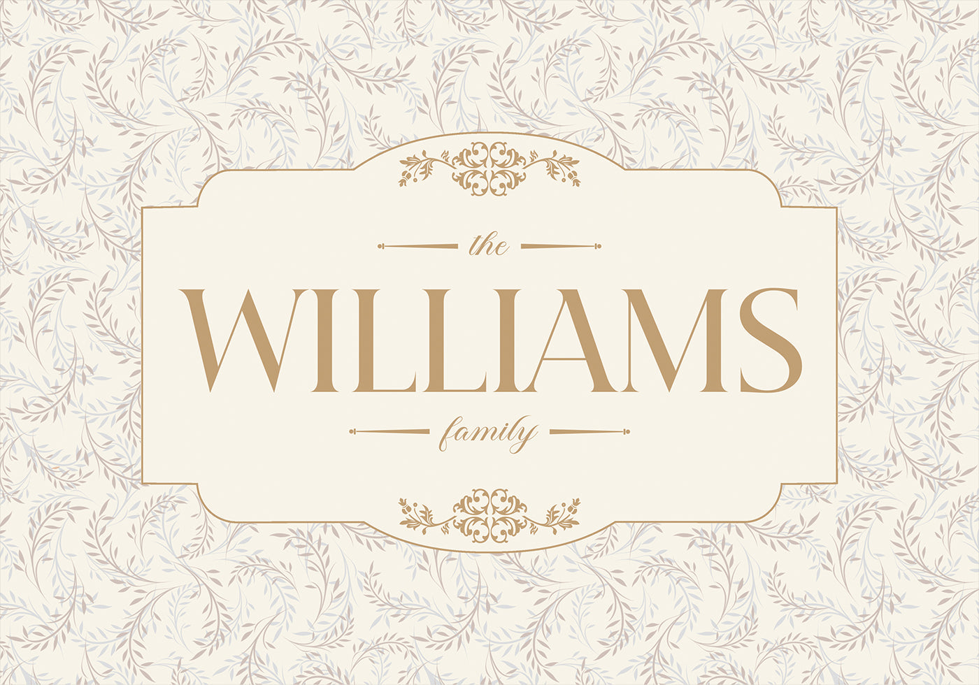 Last Name Family sign Personal Poster