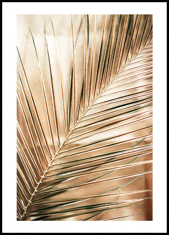 Golden Palm Leaves Plakat - Posterbox.no