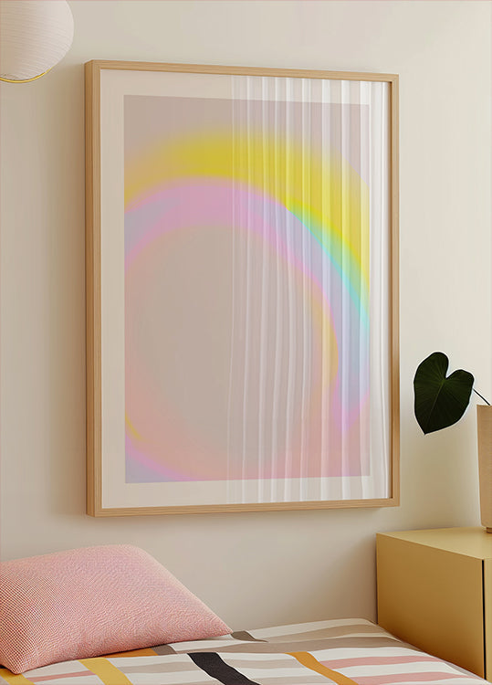 Pastel Aurora Poster