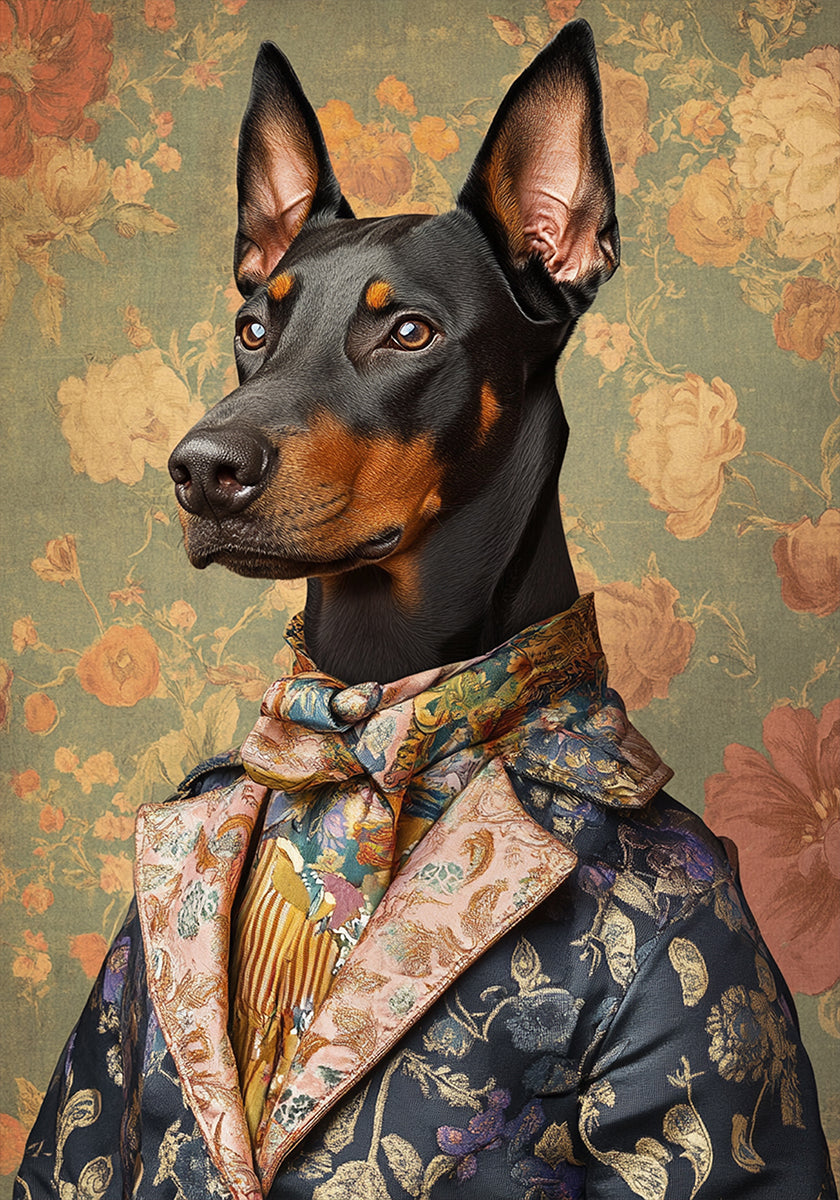 The Distinguished Doberman Poster