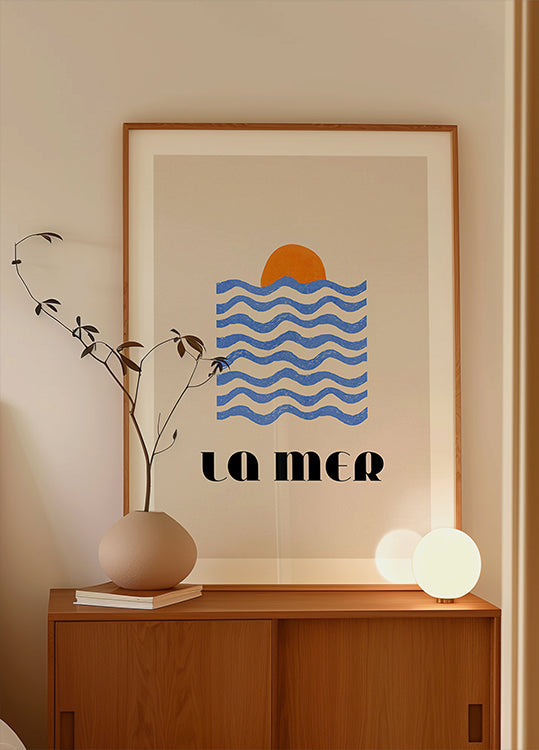 La Mer Abstract Ocean Poster No. 03 Poster