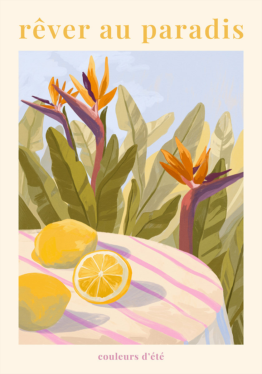Rêver Au Paradis -  Lemon Poster