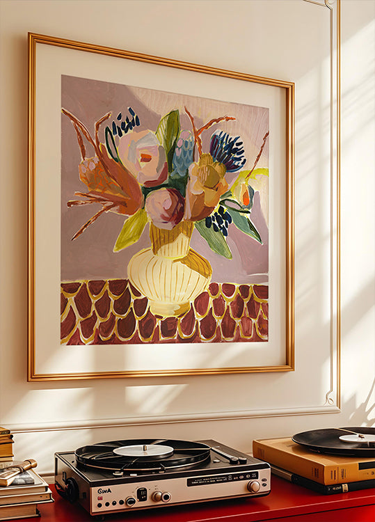 Mauve Bouquet Poster