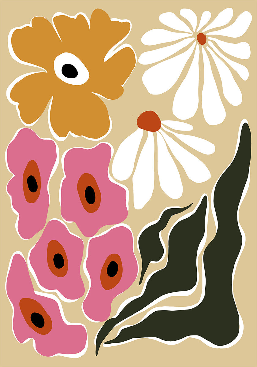 70's Retro garden Poster