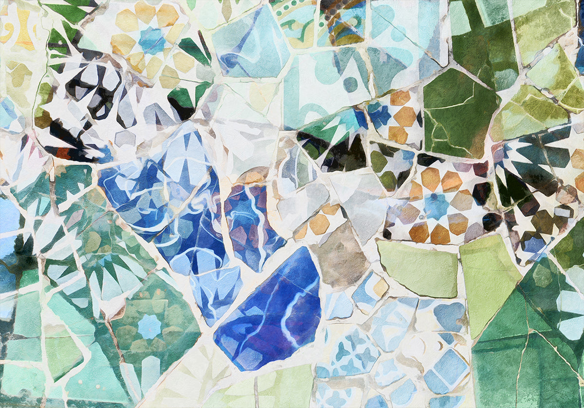 Mosaic of Barcelona 07 Poster