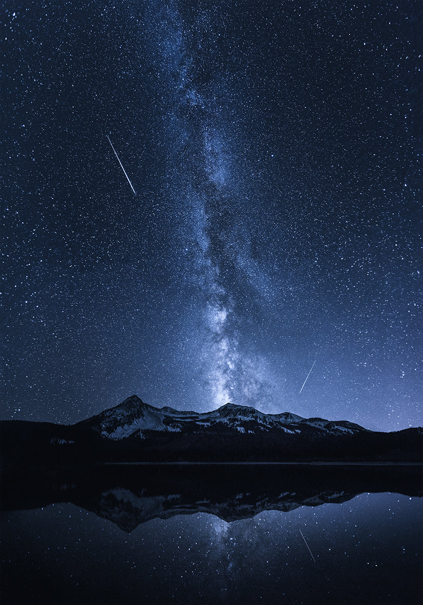 Galaxies Reflection Poster