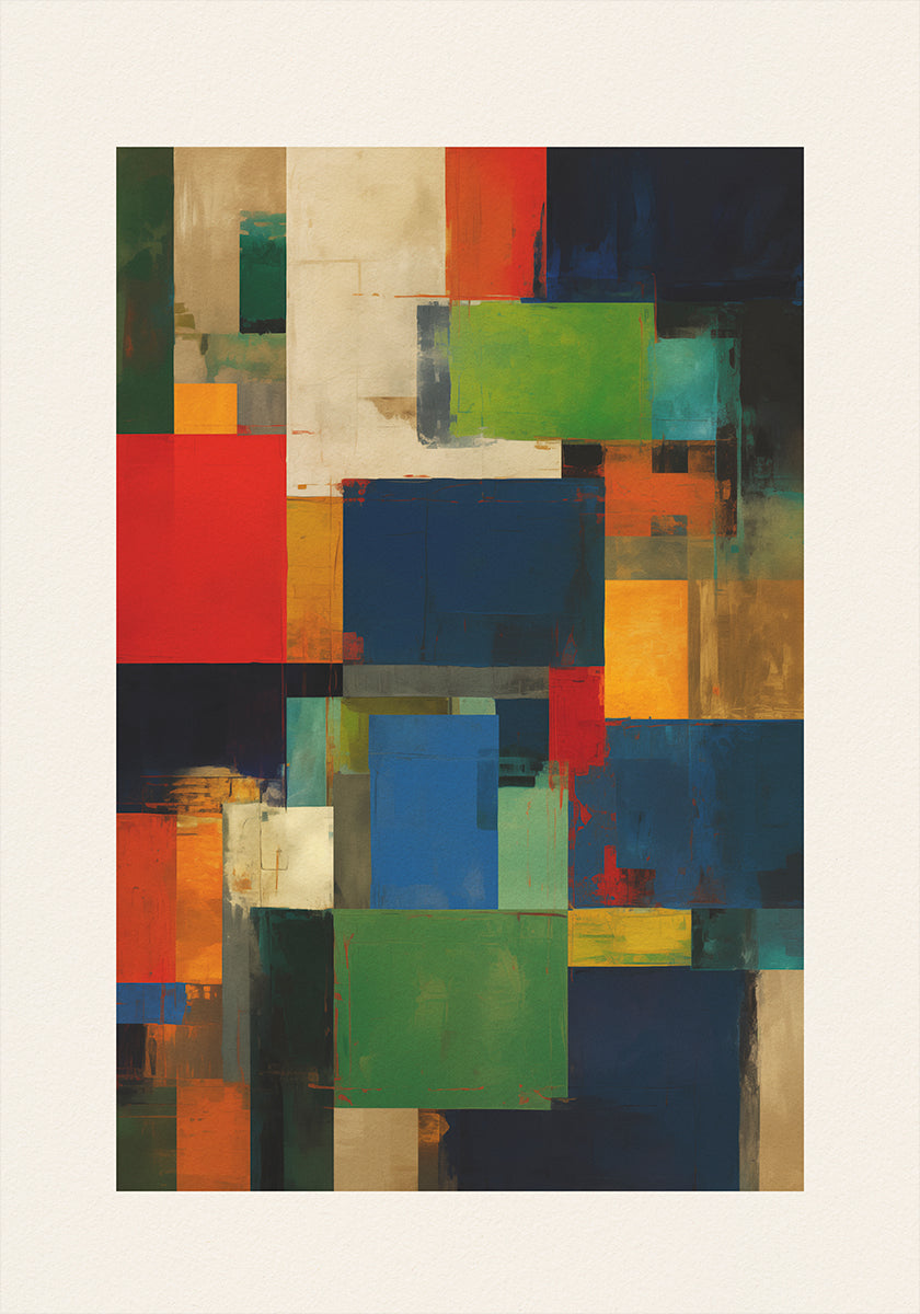 Painted Blocks Poster