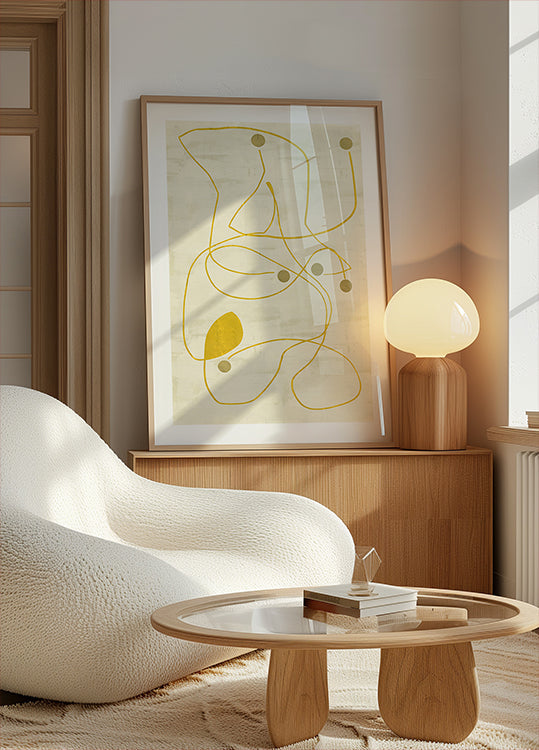 Neutral Lines and Dots 2 Poster