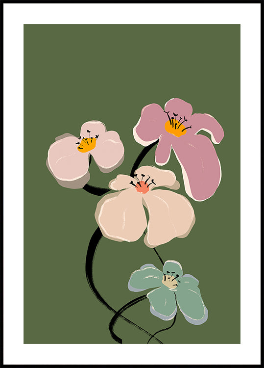 Blooming Graceful Poster