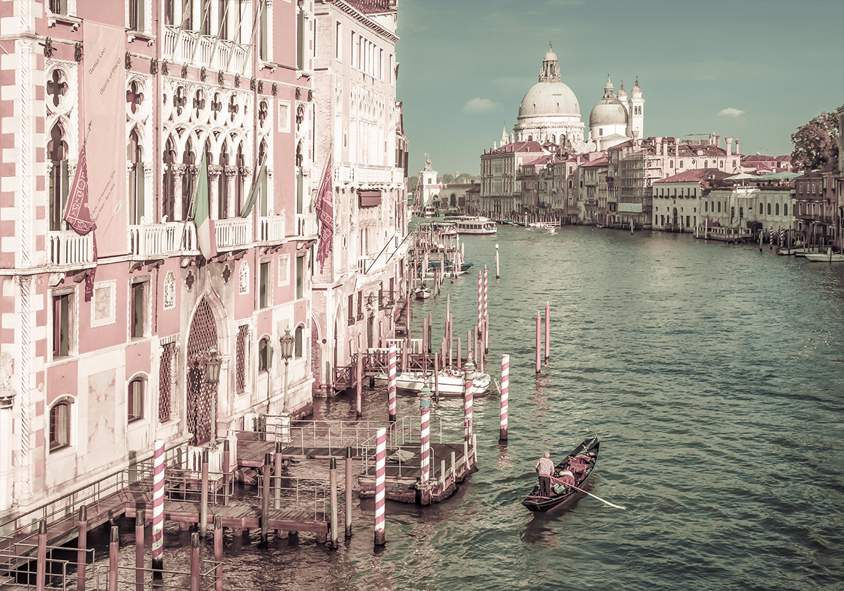 VENICE Canal Grande &amp; Santa Maria della Salute | urban vintage style Poster