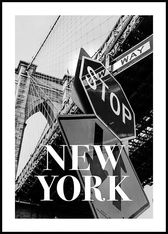 NYC Brooklyn Bridge Poster