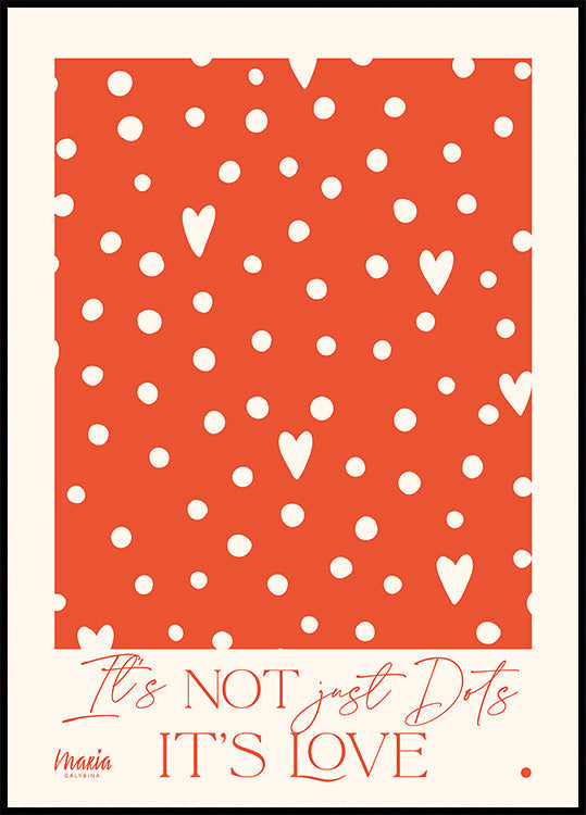 About Love. Dots Poster