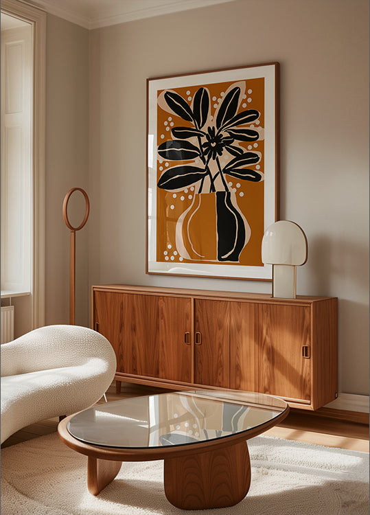 Ochre still life no6 Poster