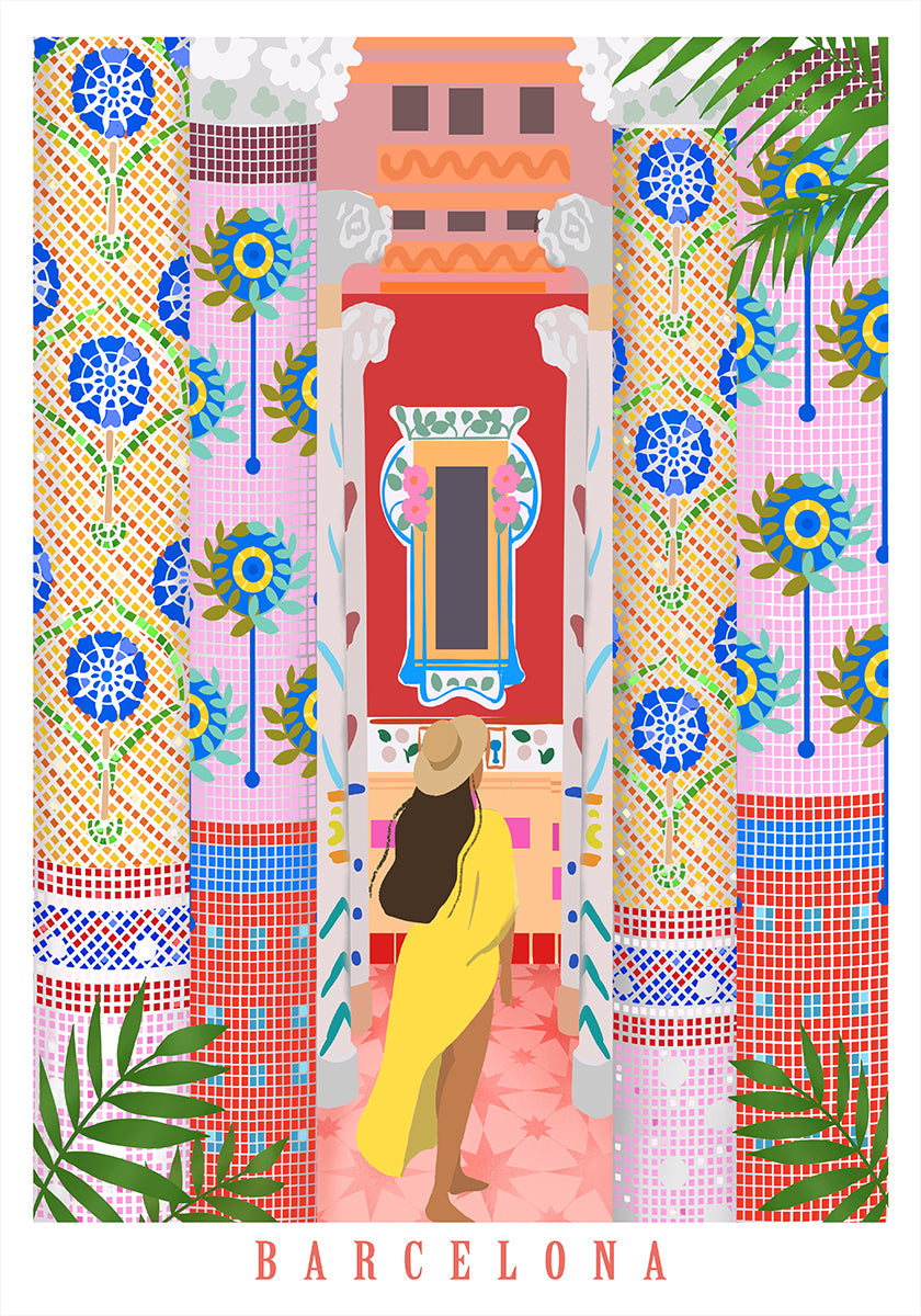 Barcelona Architecture Poster