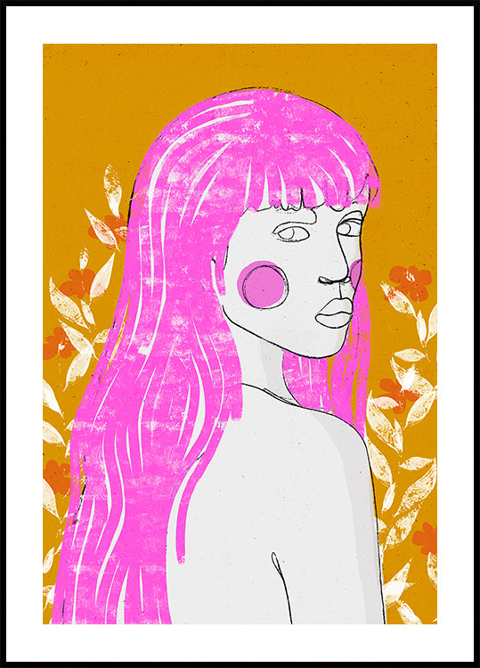 Pink Whisper Gaze Poster