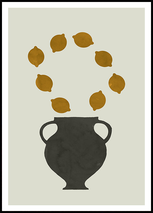 Citrus &amp; Clay Study 1 Poster