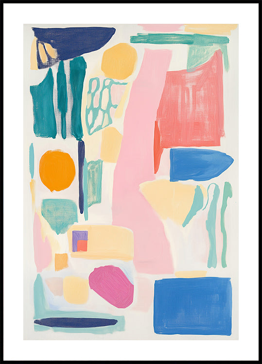 Abstract Colorful Geometry Poster