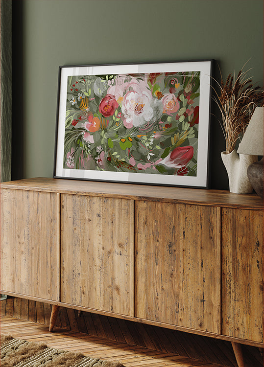 Floral Whirlwind Poster