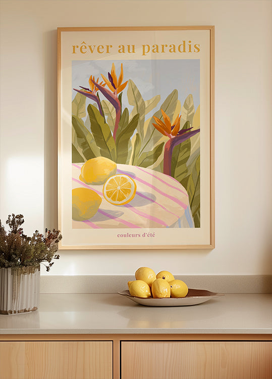 Rêver Au Paradis -  Lemon Poster