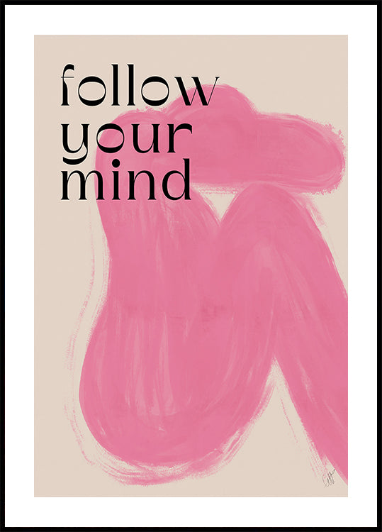 Pink Woman Poster