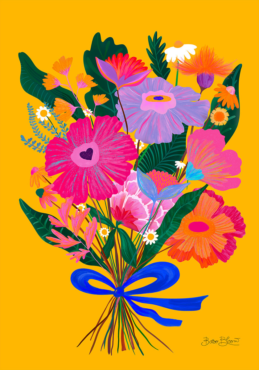 Eclectic Flowers Poster