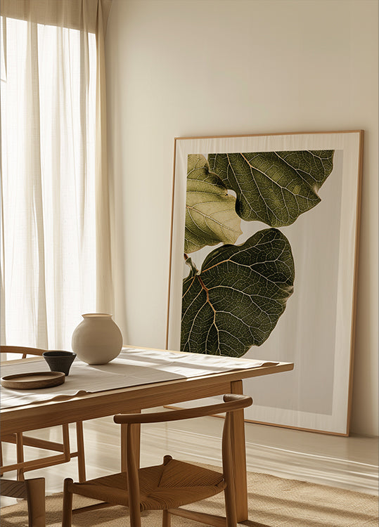 Leaf Veins Symphony Poster