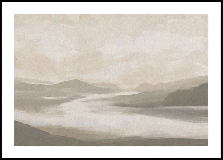 Lake Sunrise Poster