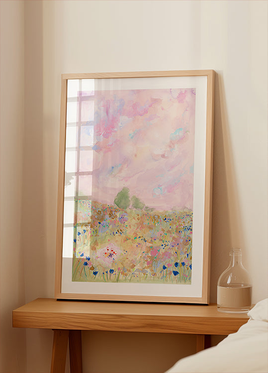 Pastel Meadow Bliss Poster