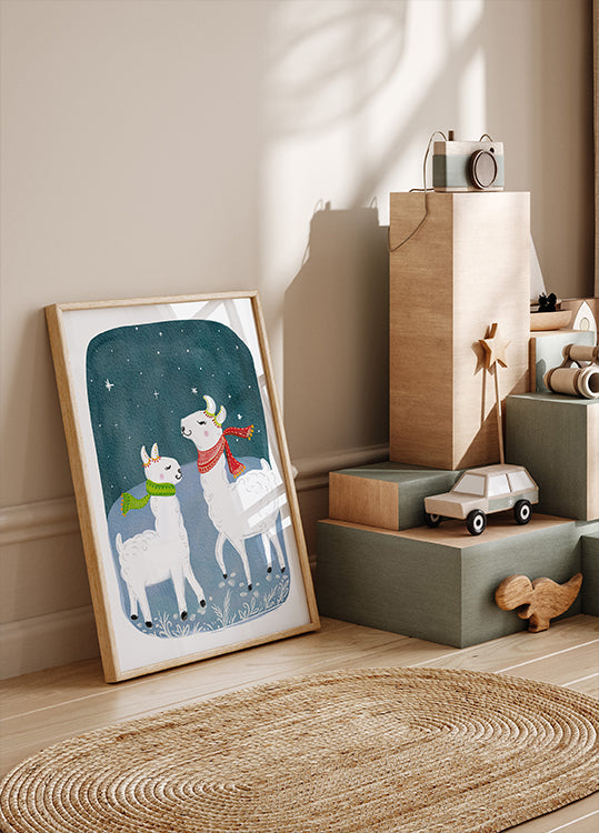 Lama Pair Poster