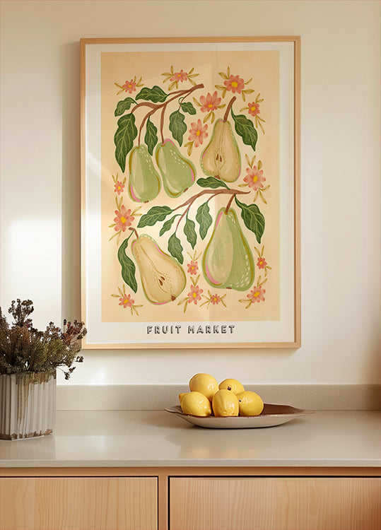 Pears and Petals Poster