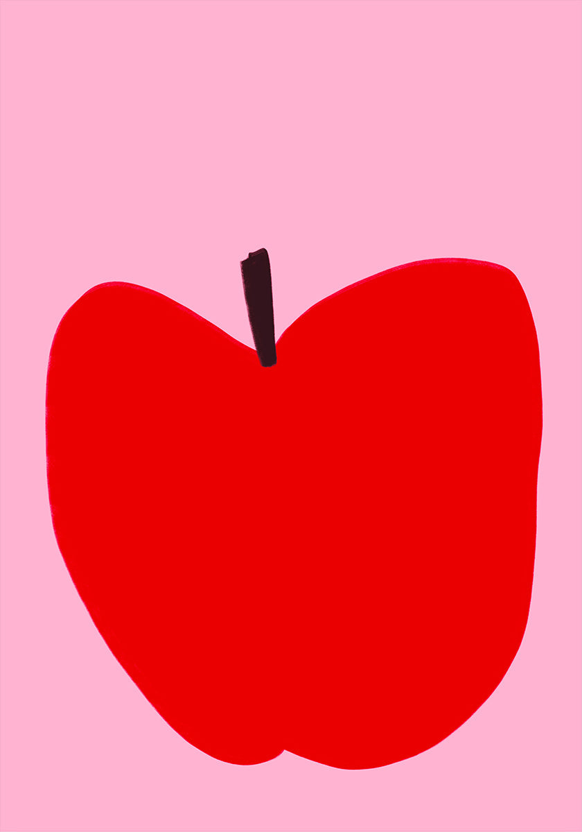 Crimson Simplicity Poster