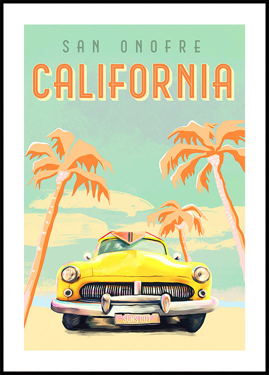 California Surf Poster