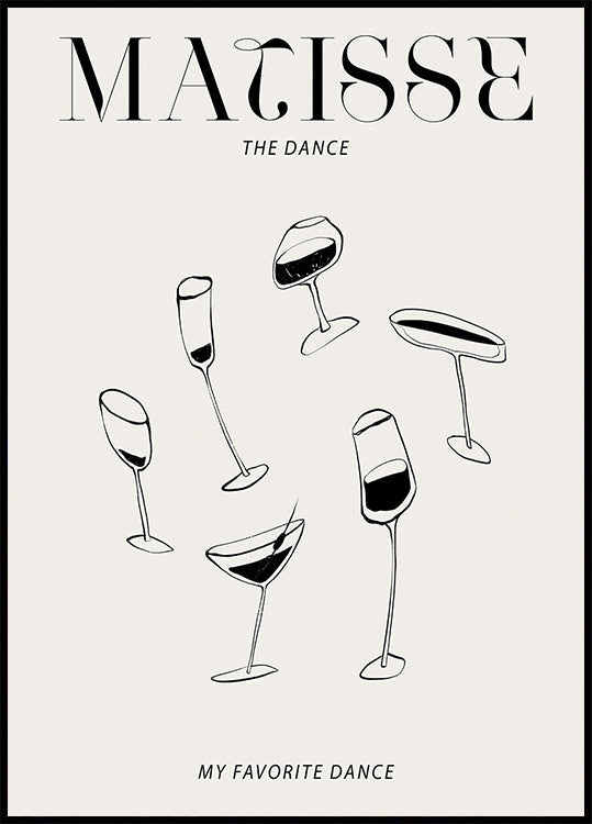 Dancing Glasses Poster