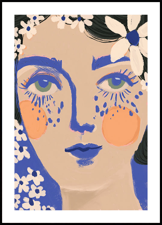 Blue Bloom Poster