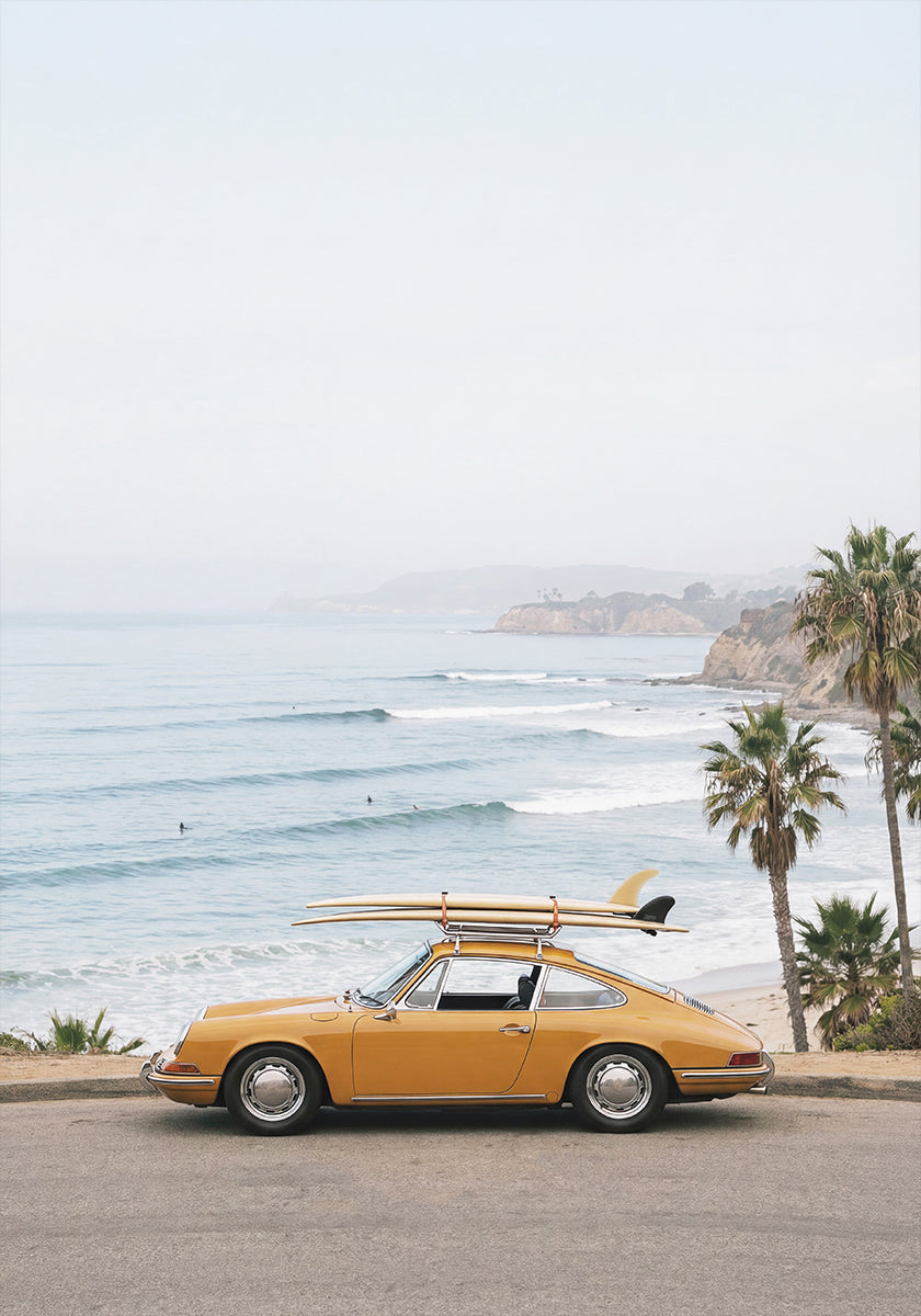 Porsche Coast Poster