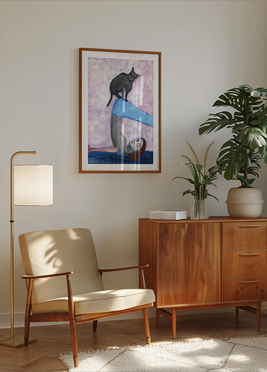 Yoga with my Cat Poster