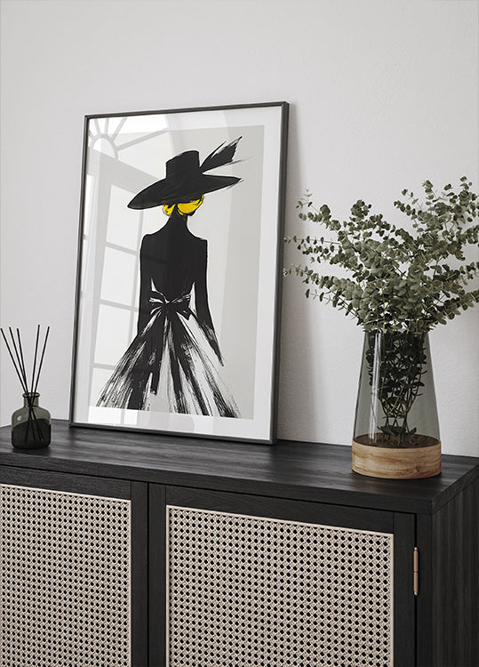 The Lady In the Black Hat Poster