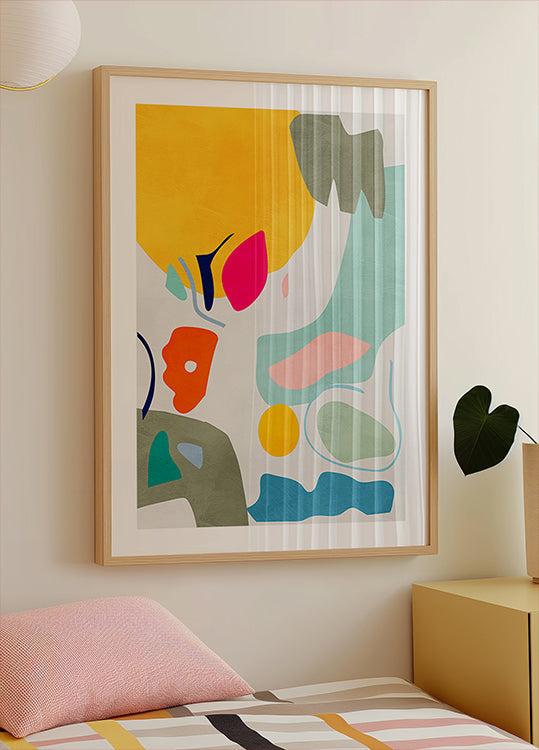 Landscape inspired cut out Poster
