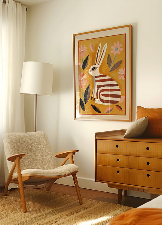 Striped Hare Poster