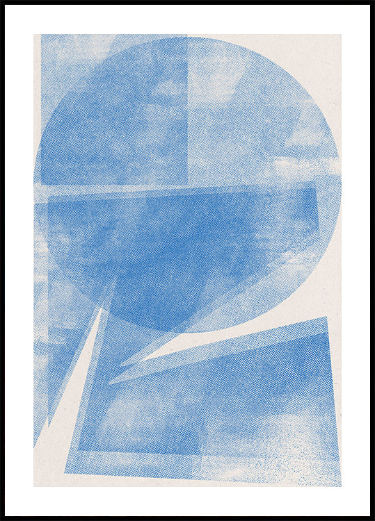 Azure Geometry Poster